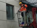 Cleaning at Height using a Cherry Picker and High Access Platform